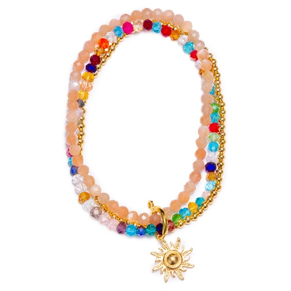 Celestial Sun Stretch Bracelet -  Stackable bracelets for Woman - Picture 2 of 4